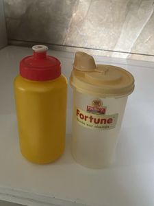 Yellow Water Bottle &amp; Container Set