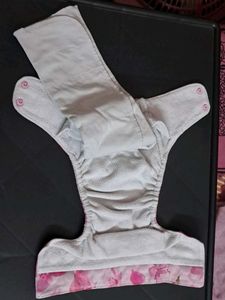 Cloth Diaper with Floral Print