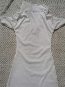 White Collared Short Sleeve Dress