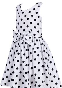 Polka Dot Dress Material with Bow