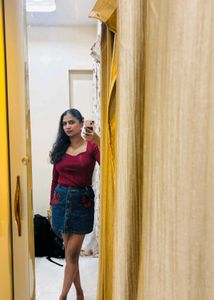 Forever 21 Floral Denim Mini Skirt (Made in China)