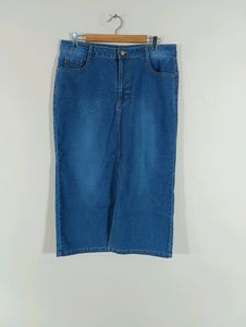 Blue Casual Jeans Skirt (Women)