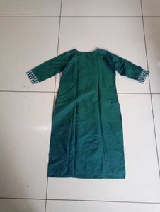 Elegant Embroidered Teal Kurta