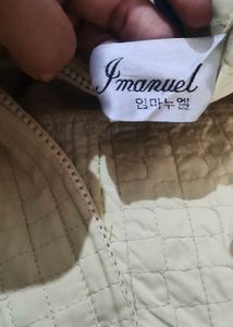 Light Yellow Quilted Jacket