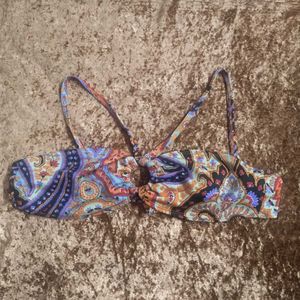 Bohemian Paisley Print Bikini Top