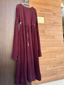 Elegant Wine  Maxi Dress
