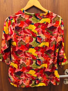 Vibrant Floral Print Kurta