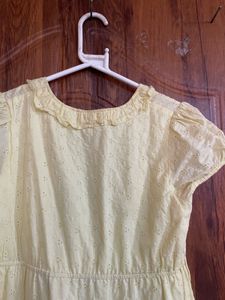 Chic Yellow Tiered Dress