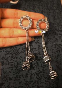 Silver Jhumka Earrings