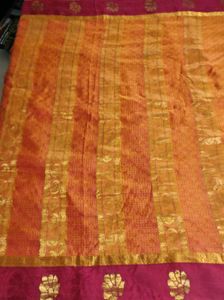 Elegant Silk Saree with Gold Zari