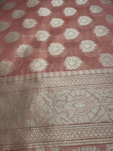 Pink Banarasi Silk Saree