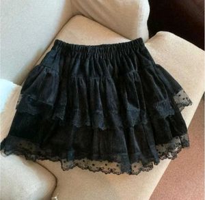 Korean Stylish Mini Net Work Skirts For Women💝