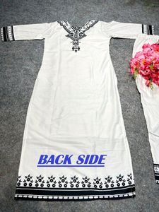 Party wear outfit made from Maslin fabric