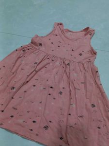 Cute Coral Print Dress