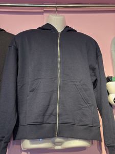 Dark Blue Zip-Up Hoodie