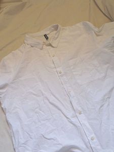 White H&M Button-Down Shirt