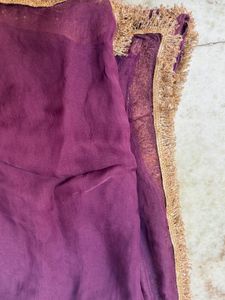Purple Embroidered Lehenga Choli Set