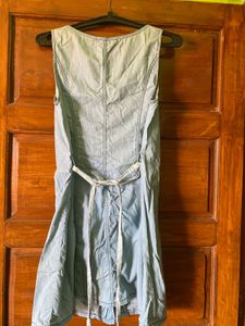 Light Wash Denim Button-Up Dress