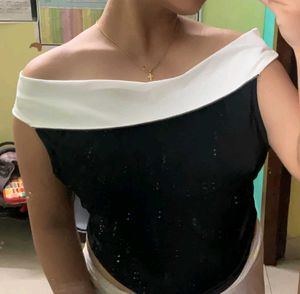 Chic Off-Shoulder Sequin Top