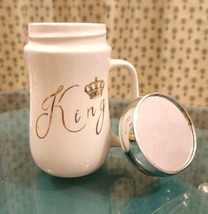 👑King &amp; 👑Queen Mug Set - Perfect for Couples!