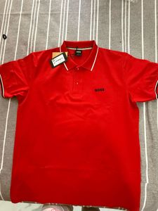 BOSS Red Polo Shirt L Size