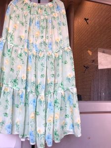 Boho Floral Tiered Maxi Skirt🍃