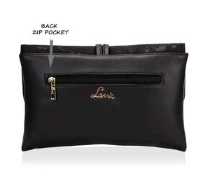 Stylish Black Clutch Bag with Chain