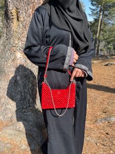 Red Beaded Handbag