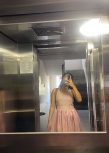 Chic Pink Spaghetti Strap Dress