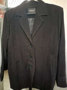 women black coat size 42 ,fabric velvet
