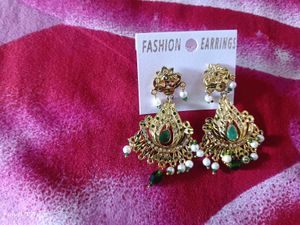 Exquisite Gold-Tone Ethnic Earrings