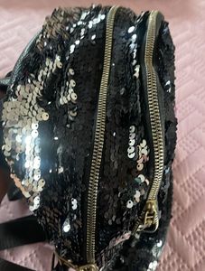 Y2K LOL sequin backpack