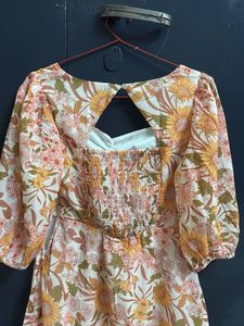 Floral Print Mini Dress