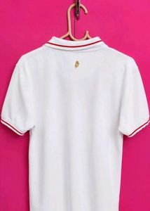 Classic White &amp; Red Polo Shirt