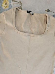 Crop Top With Full Length Sleeves