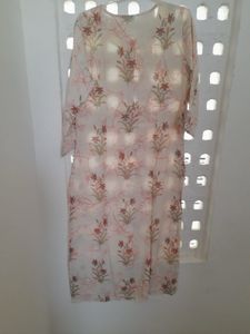Elegant Floral Print Kurta