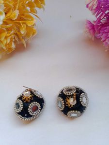 Mirror Embellished Earrings