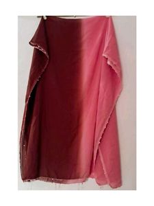 kurti with double color Dupatta
