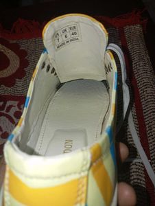 CLOG LONDON men's yellow &amp; turquoise blue