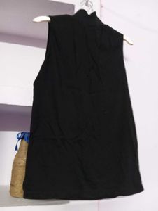Black Open Front Cardigan