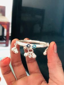 Pure Silver Kids Kada Payal (wt:-39.000g)