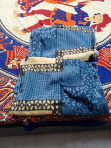 Cozy Blue &amp; Yellow Printed Bedding Set