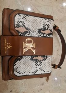Charles &amp; Keith Snakeskin Print Handbag