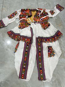 Navratri special white kediya for men’s and kids