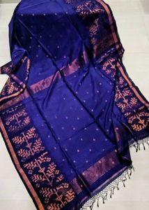 New Khadi cotton handloom Saree with running bp