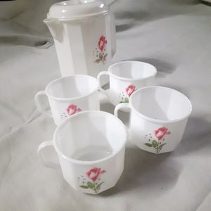 Vintage Classic Teapot Kettle Set Coffee Cup Jug 5