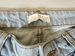 Light Wash Distressed Wide Leg Jeans