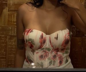 Floral Print Corset top