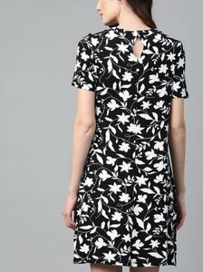 M&amp;S | Floral Round Neck Swing Dress