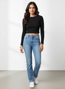 black h&m top